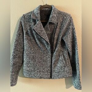 Banana Republic Gray Collared Blazer Single pocket